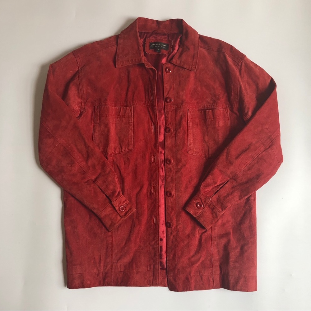 90s SUEDE LEATHER SHACKET - Picture 3 of 15